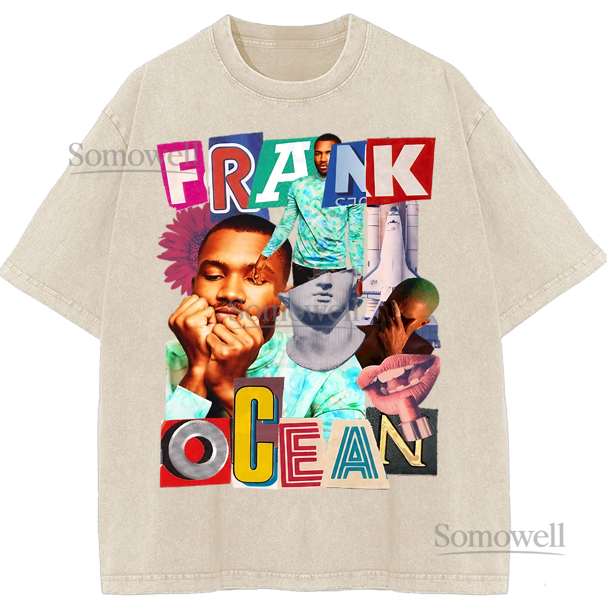 Frank Ocean Collage RNB Soul Vintage Bootleg TShirt Blond Channel Orange