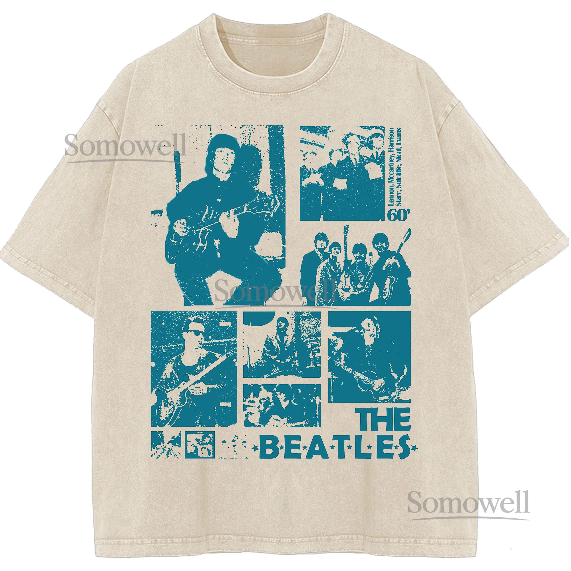 The Beatles Vintage Photo Collage Band Graphic ,hoodie sweatshirt t shirt vintage Classic Music T Shirt