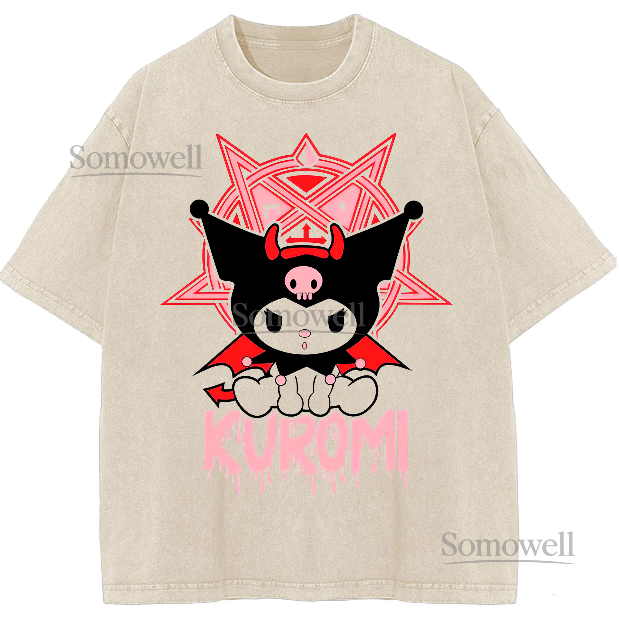 Sanrio Kuromi Devil Cute Anime Character Graphic ,hoodie sweatshirt t shirt vintage Japanese Style T Shirt