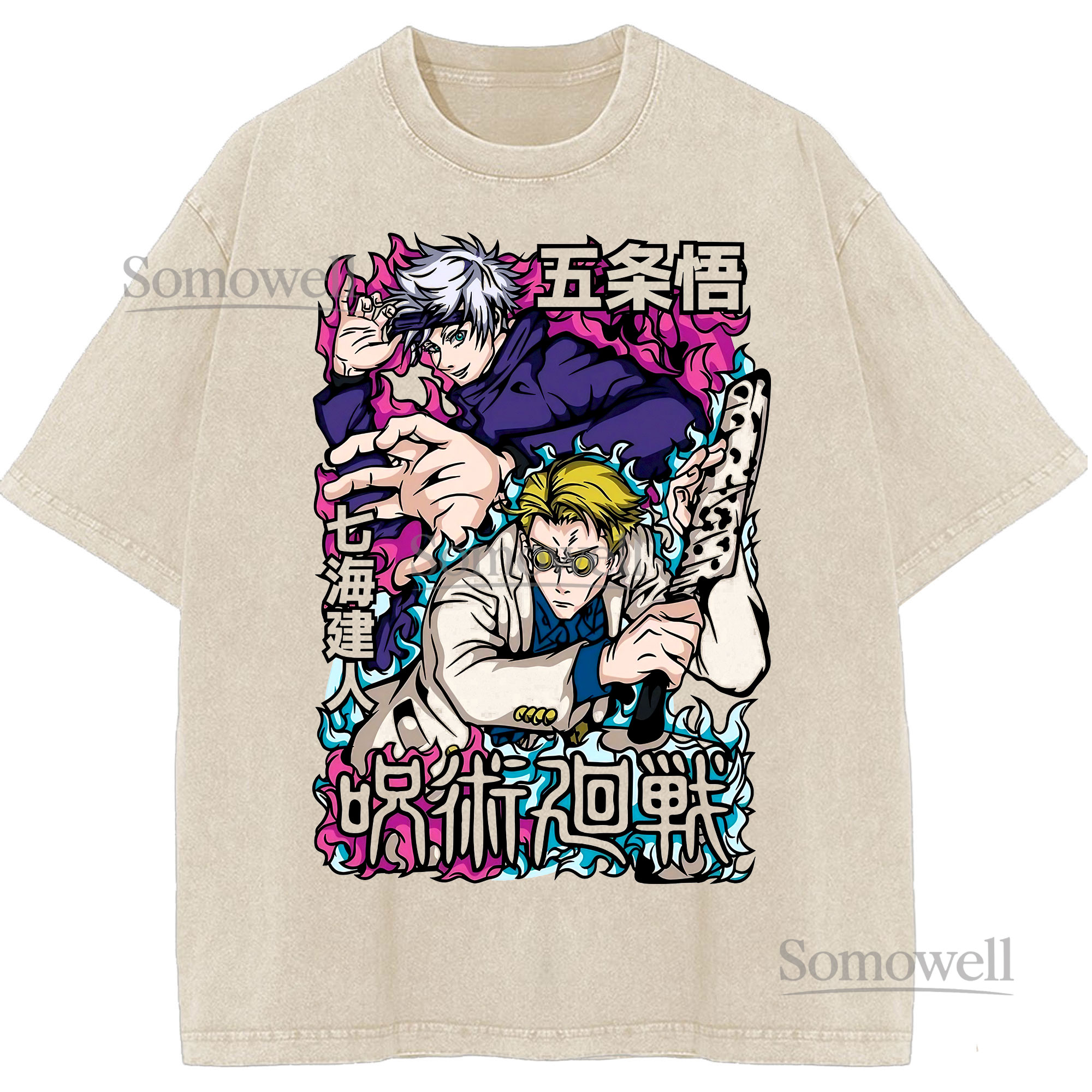 Gojo Satoru Nanami Kento Anime Graphic ,hoodie sweatshirt t shirt vintage Jujutsu Kaisen Japanese T Shirt