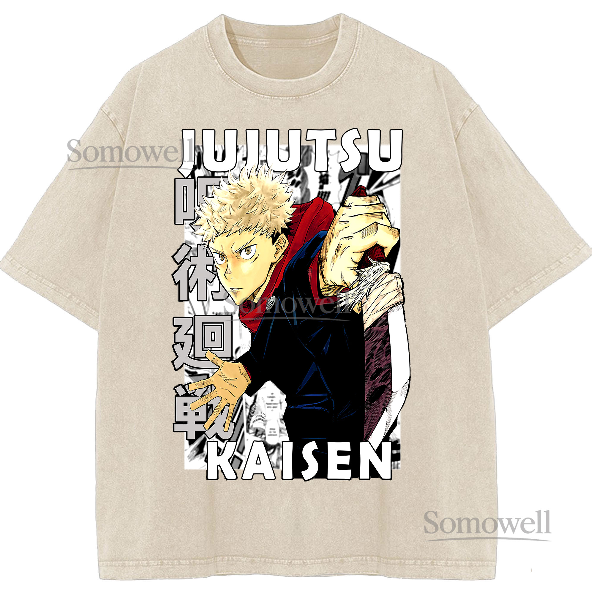 Itadori Yuji Jujutsu Kaisen Anime Manga Graphic ,hoodie sweatshirt t shirt vintage Japanese Streetwear T Shirt