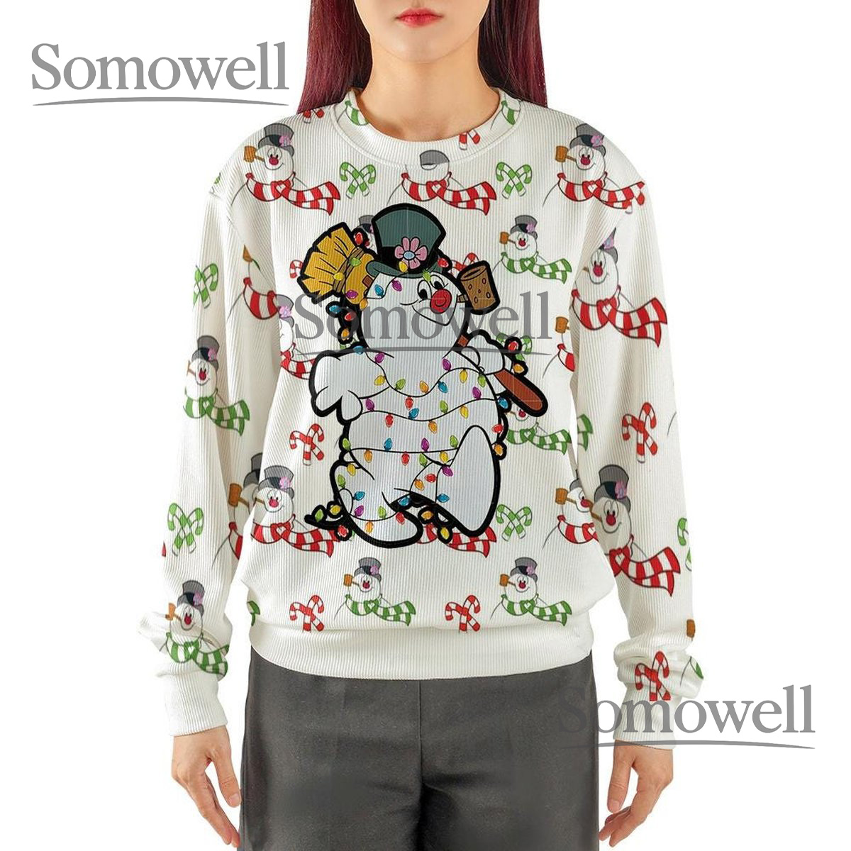 Funny Snowman Frosty Ugly Sweater Family Matching Christmas Sweater Kids Sweater