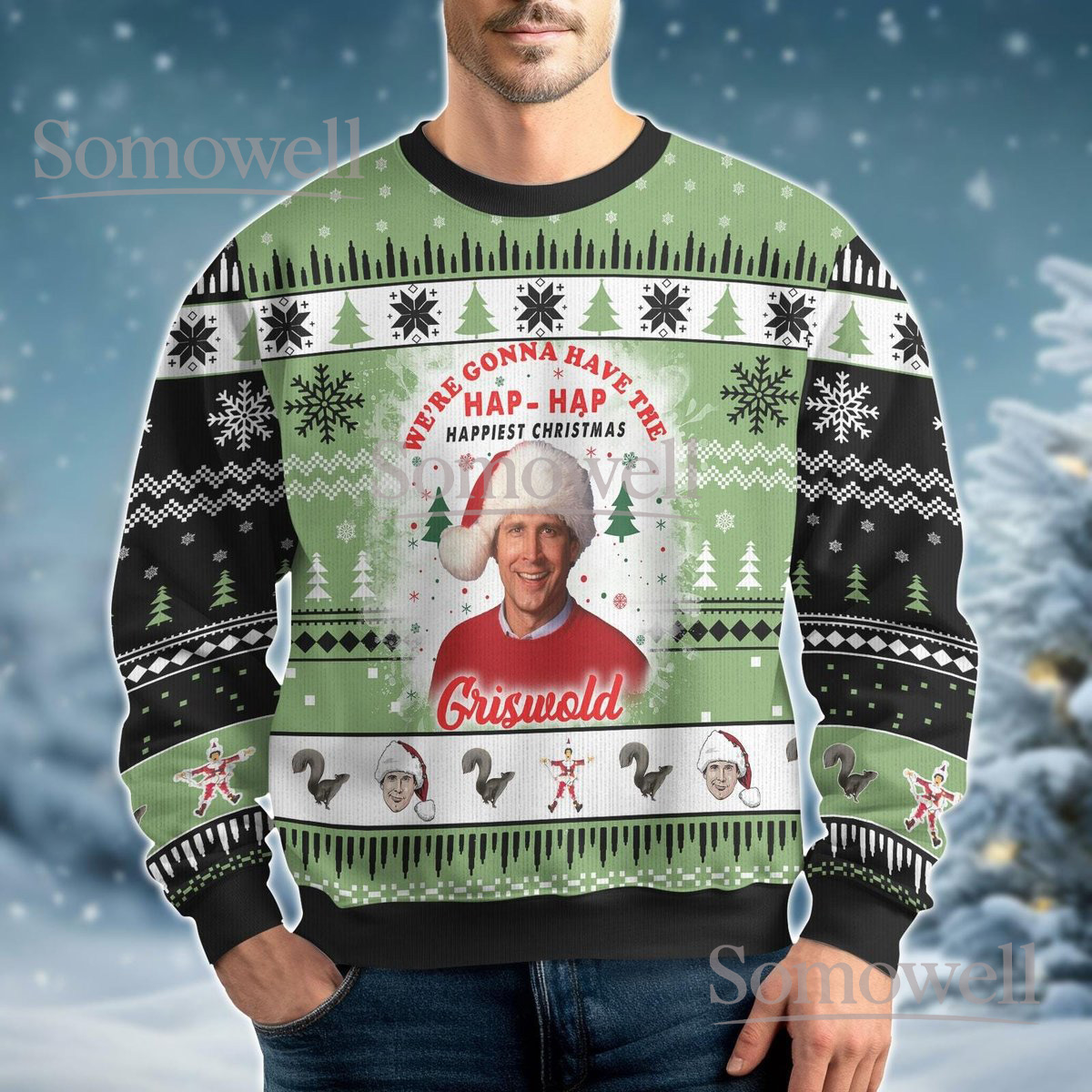 Griswold & Co Christmas Tree Farm Ugly Christmas Sweater Funny Holiday Tradition