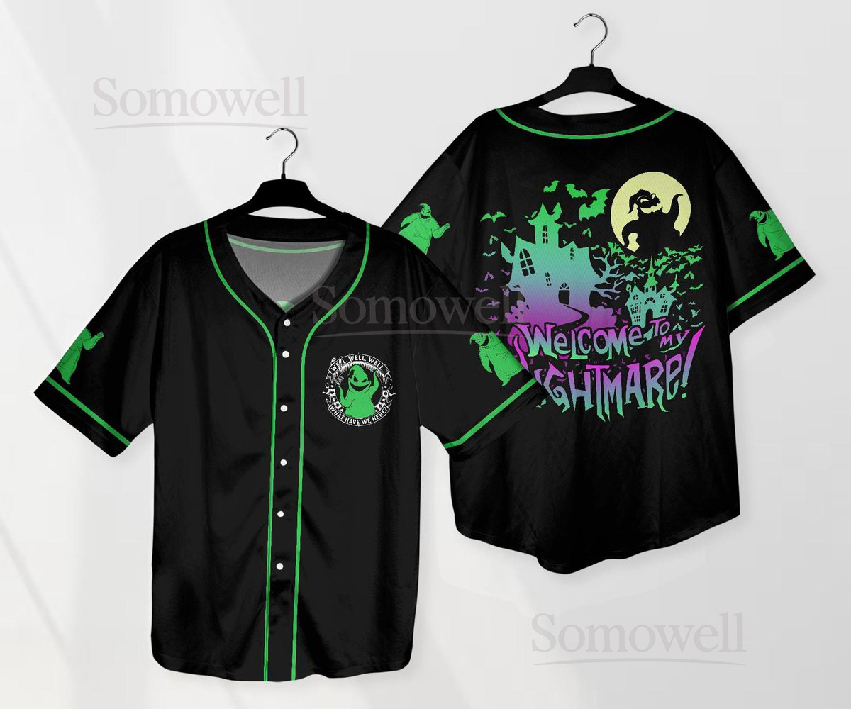 Halloween Oogie Boogie Baseball Jersey Ghost Baseball Shirt Halloween Jersey Shirt Gift_