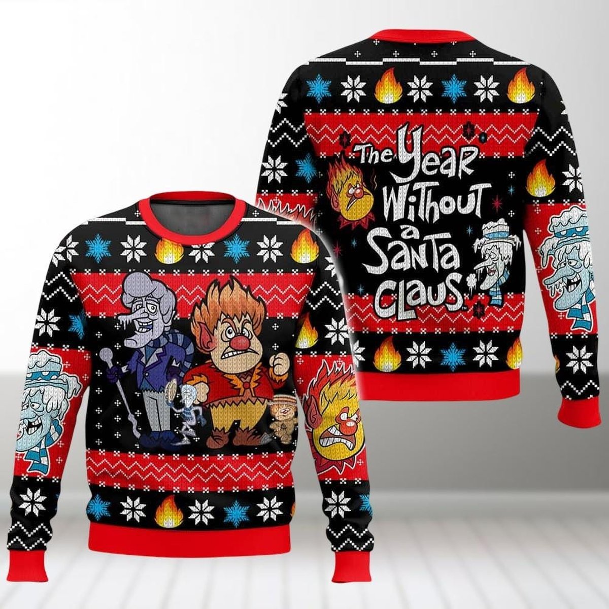 Heat Miser And Snow Miser Ugly Sweater Funny Classic Movie Lovers Christmas Gift