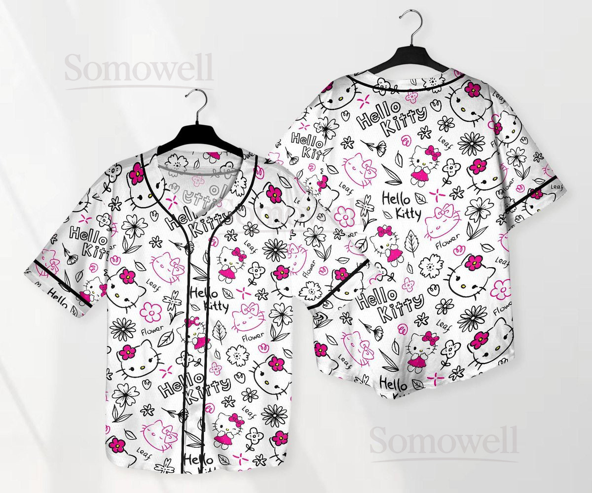 Hello Kitty Baseball Jersey Shirt Tropical Jersey Kitty Family Shirt Hello Kitty Shirt Gifts