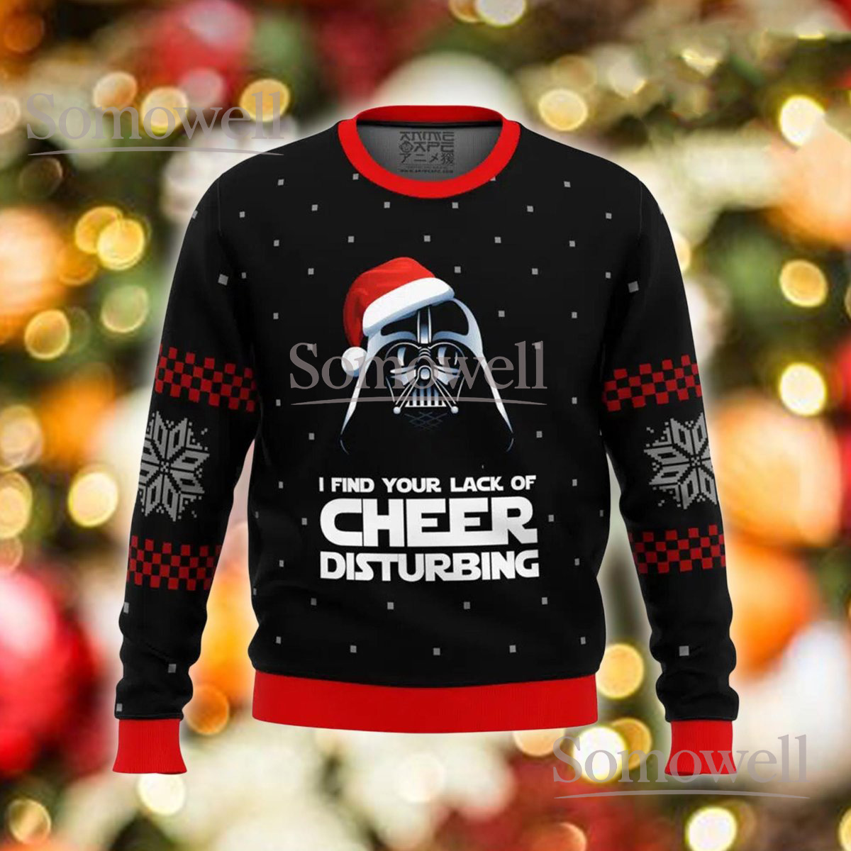 Darth Vader Lack of Cheer Ugly Christmas Sweater Funny Star Wars Holiday Gift