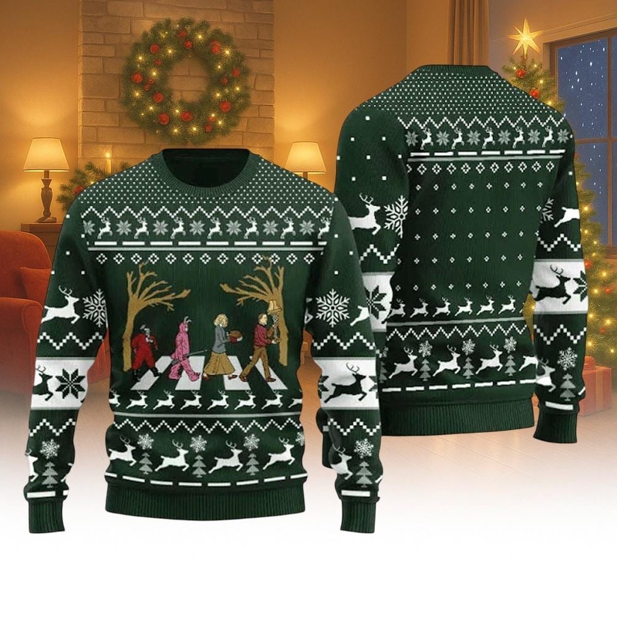 Home Alone Christmas Ugly Sweater Kevin Scream Funny Movie Meme Holiday Jumper