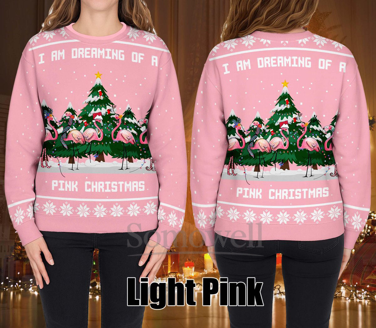 I am Dreaming of a Pink Christmas Ugly Christmas Sweater