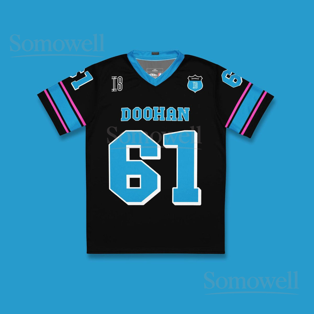 Custom Jack Doohan Alpine F1 Football Jersey Shirt for Formula 1 Fans Black and Blue Team Racing Apparel