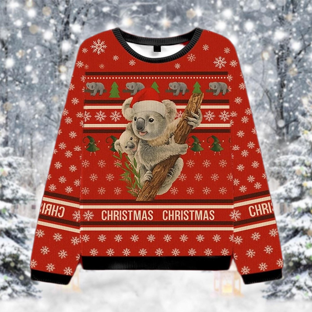 Koala Bear Ugly Sweater Cute Animal Mom Baby Christmas Holiday Gift