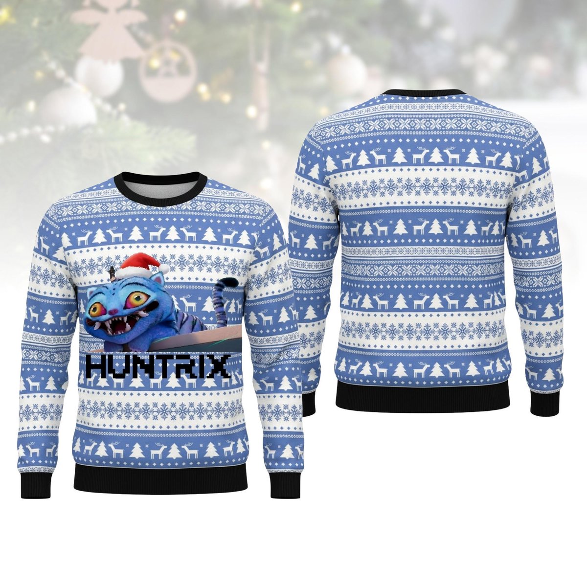 Kpop Tiger Team Inspired Ugly Christmas Sweater Funny Music Group Fan Gift Holiday Pullover