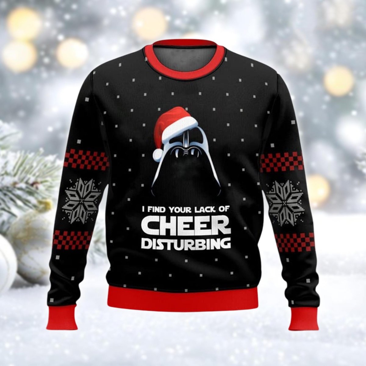 Lack Of Cheer Sci Fi Villain Ugly Sweater Funny Dark Lord Christmas Gift