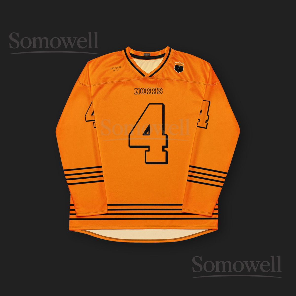 Custom Lando Norris McLaren F1 Sweatshirt Shirt for Racing Fans Papaya Orange Racing Jersey with Team Design