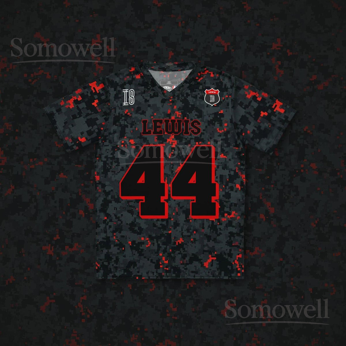 Custom Lewis Hamilton Ferrari F1 Football Jersey Shirt for Racing Fans Red Camo Limited Edition Formula One Inspired Outfit