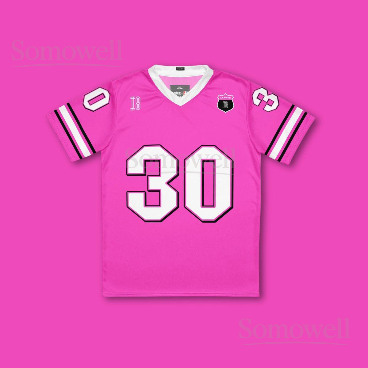 Custom Liam Lawson Pink F1 Football Jersey Shirt for Racing Fans Personalized Design for Motorsports Lovers