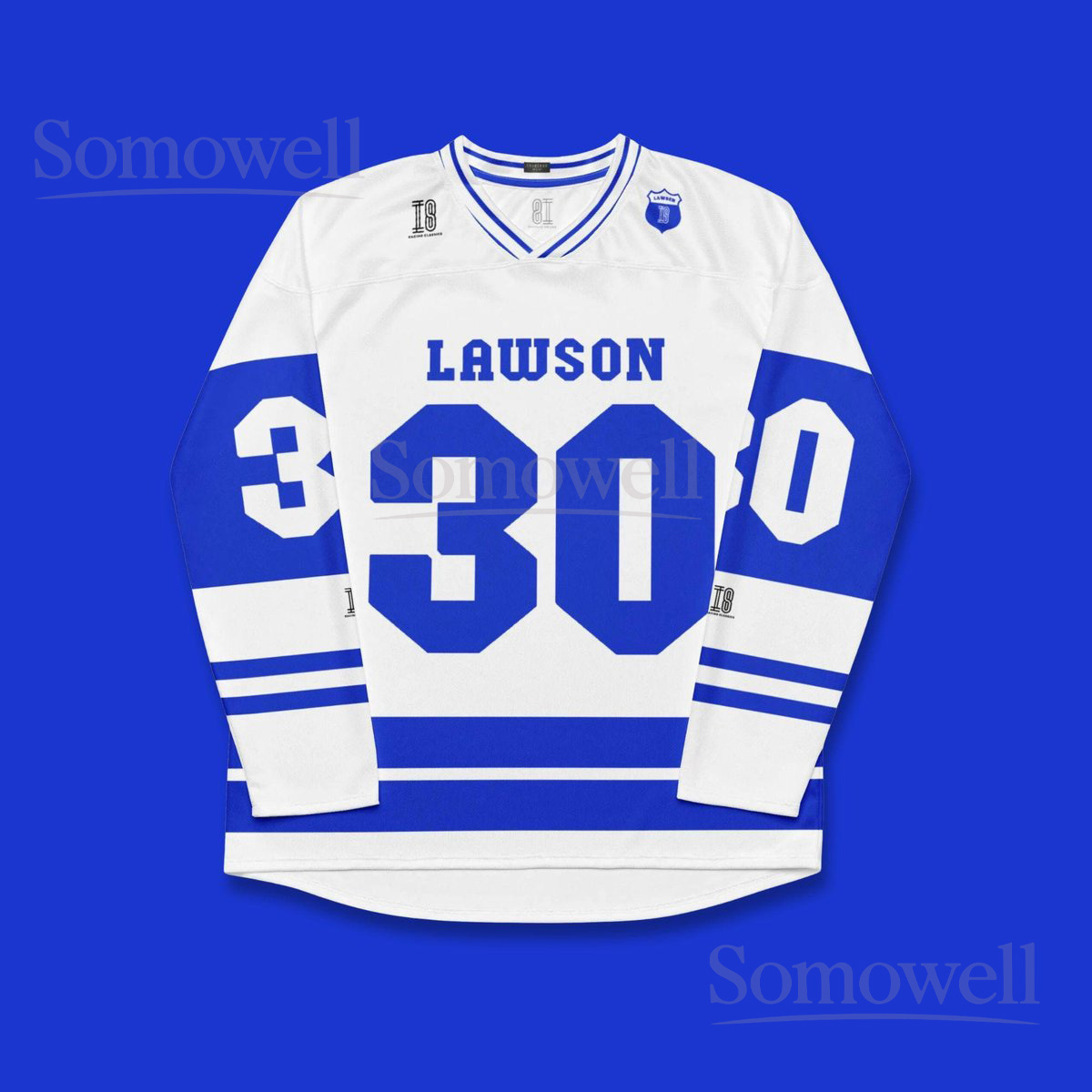 Custom Liam Lawson Redbull F1 Hockey Jersey Shirt for Formula One Fans Unisex Blue and Red Racing Sweater for Motorsport Enthusiasts