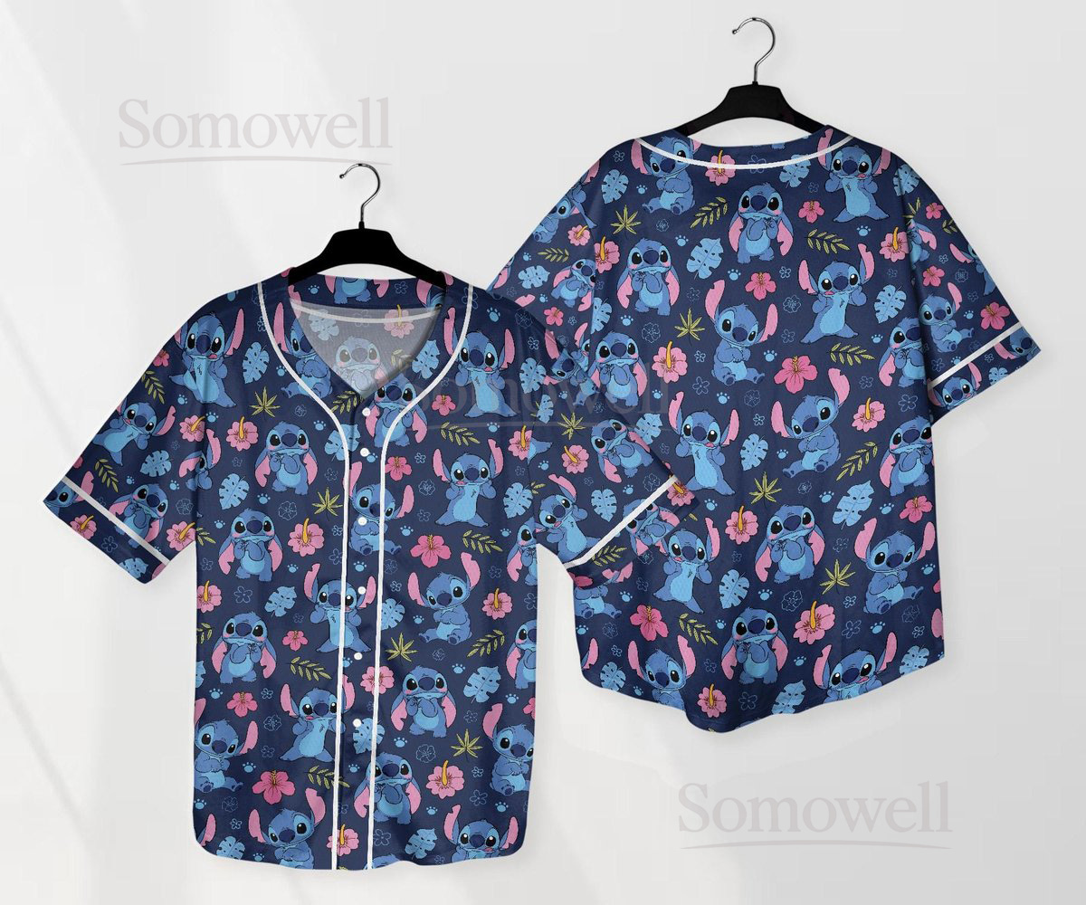 Lilo Stitch Jersey Shirt Aloha Hawaii Baseball Jersey Stitch Family Shirt Stitch Shirt Gifts