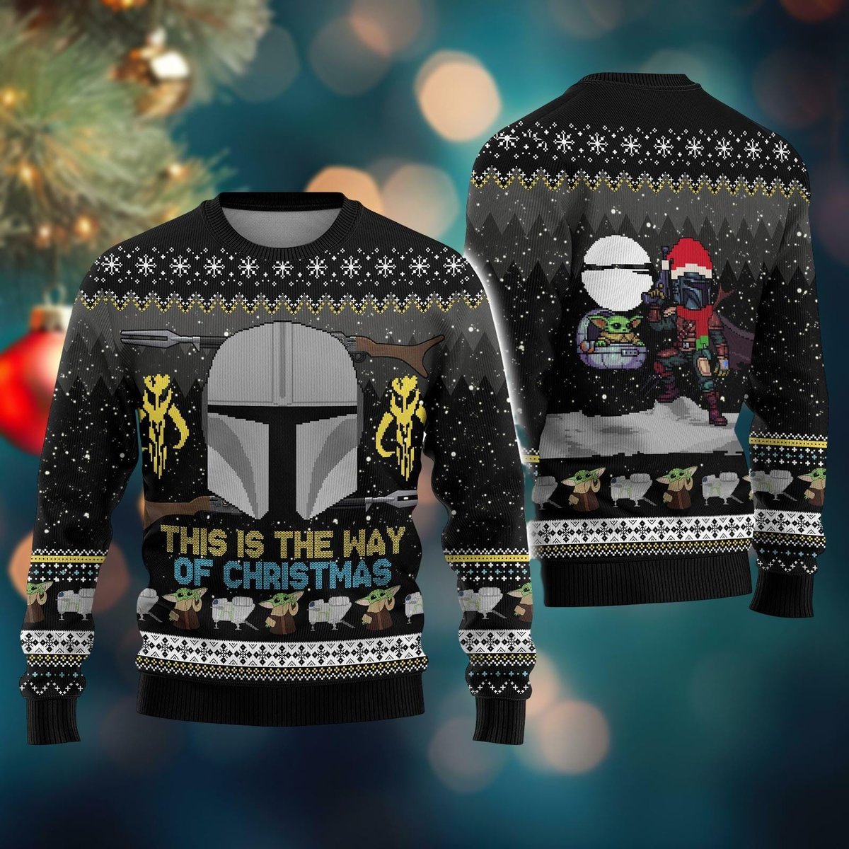 The Mandalorian This Is The Way Ugly Christmas Sweater Star Wars Fans