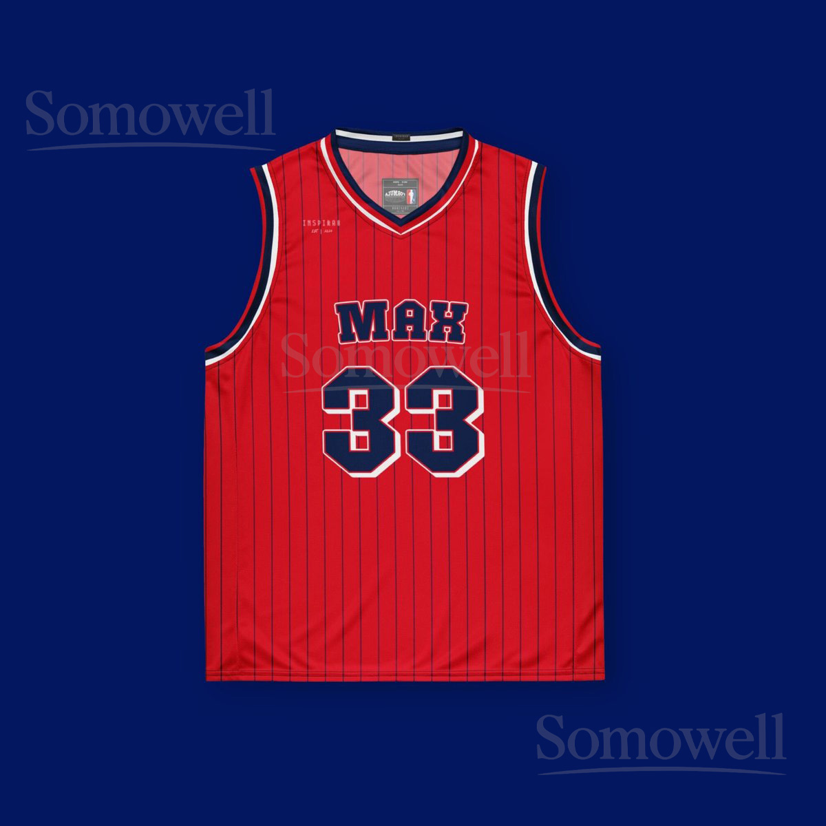 Custom Max Verstappen Redbull Racing Basketball Jersey Shirt for F1 Fans Red and Blue Summer Tank Top