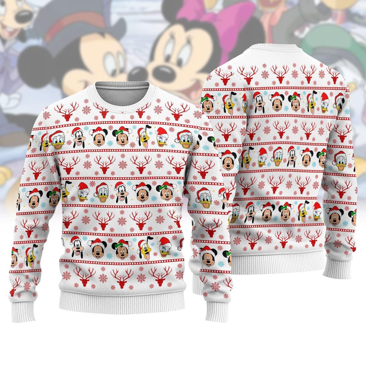 Disney Mickey And Friends Ugly Christmas Sweater Cartoon Gift 2025