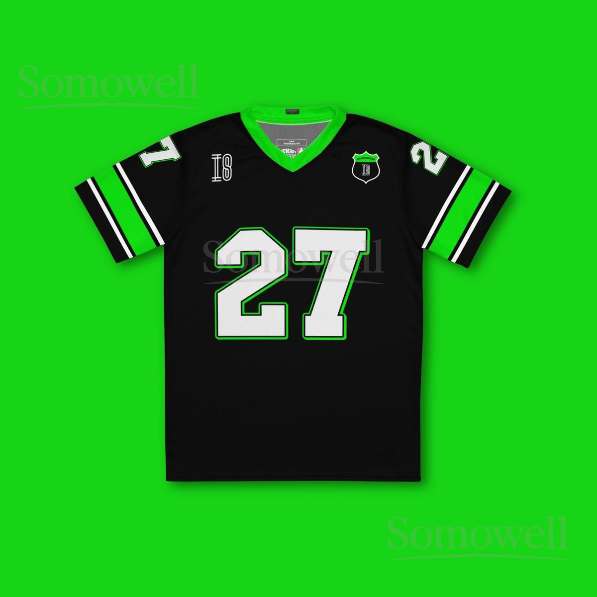 Custom Nico Hulkenberg Kick Sauber F1 Football Jersey Shirt for Formula 1 Fans Black and Green Recycled Polyester Motorsport Apparel