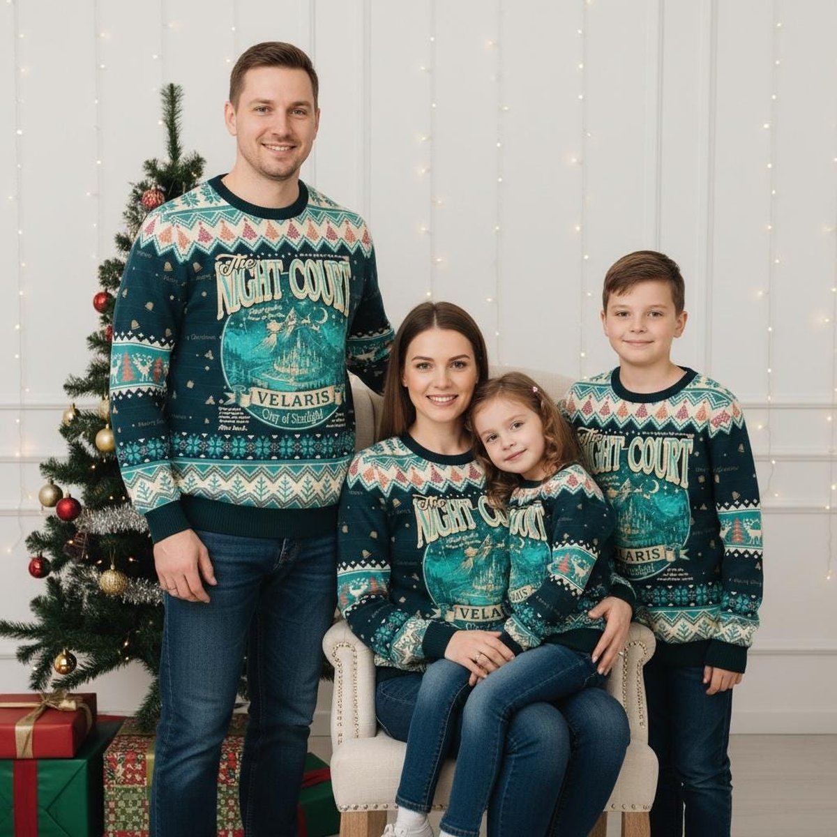 The Night Court Velaris City Of Starlight Ugly Christmas Sweater Fantasy Book Lover Holiday Gift