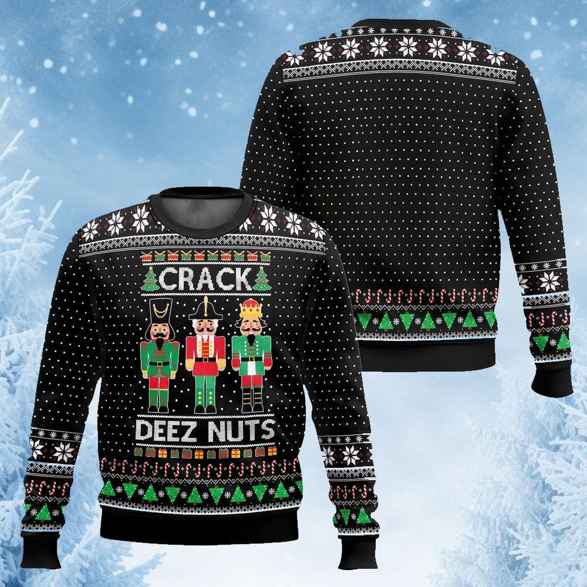 Nutcracker Ballet Winter Miracle Christmas Sweater Red Green