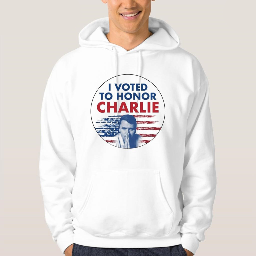Official I Voted To Honor Charlie 2025 Shirt, hoodie, sweater, long sleeve and tank top