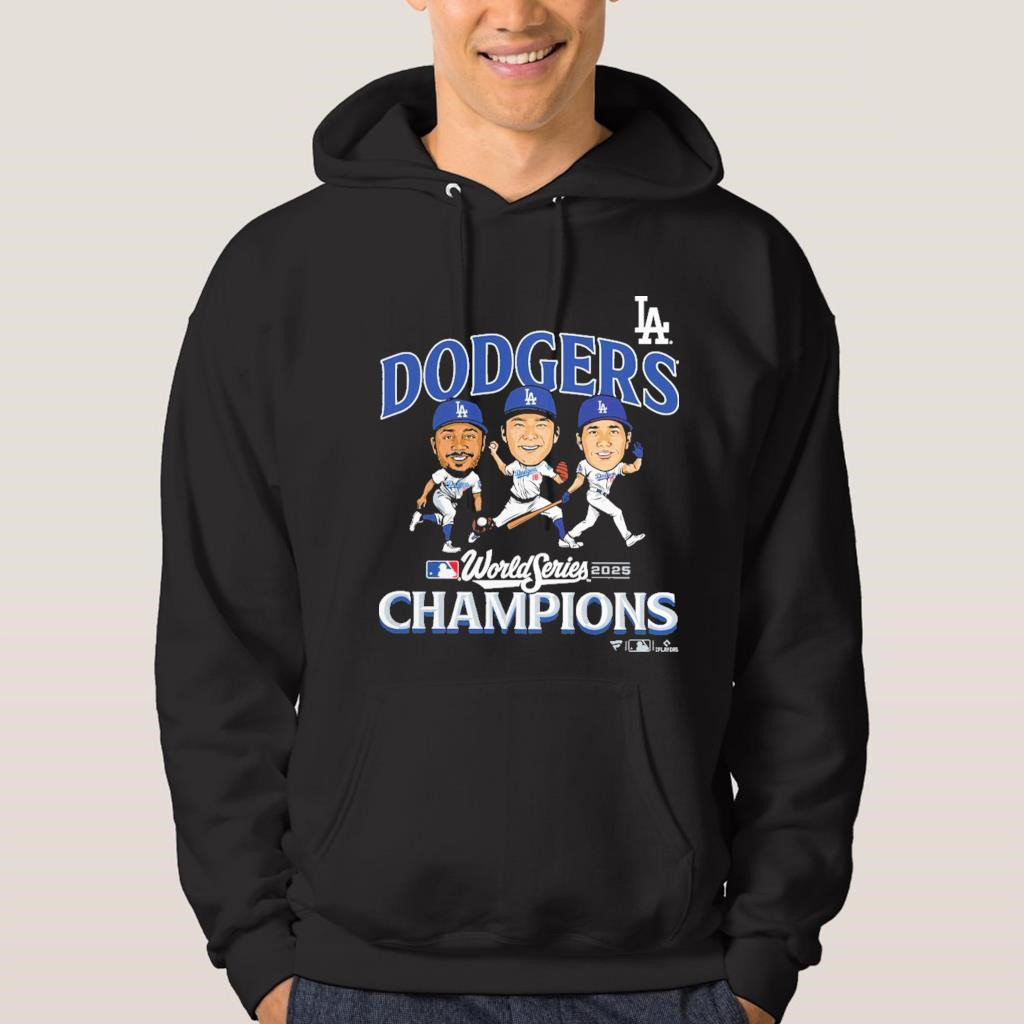 Official Los Angeles Dodgers 2025 World Series Champions Appeal Play T Shirt Hoodie Sweater