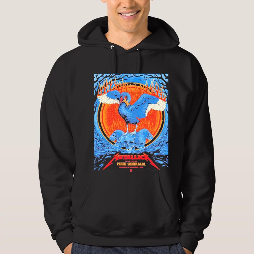 Official Metallica M72 Perth Australia Art Ben Brown Optus Stadium 2025 T Shirt Hoodie Sweater
