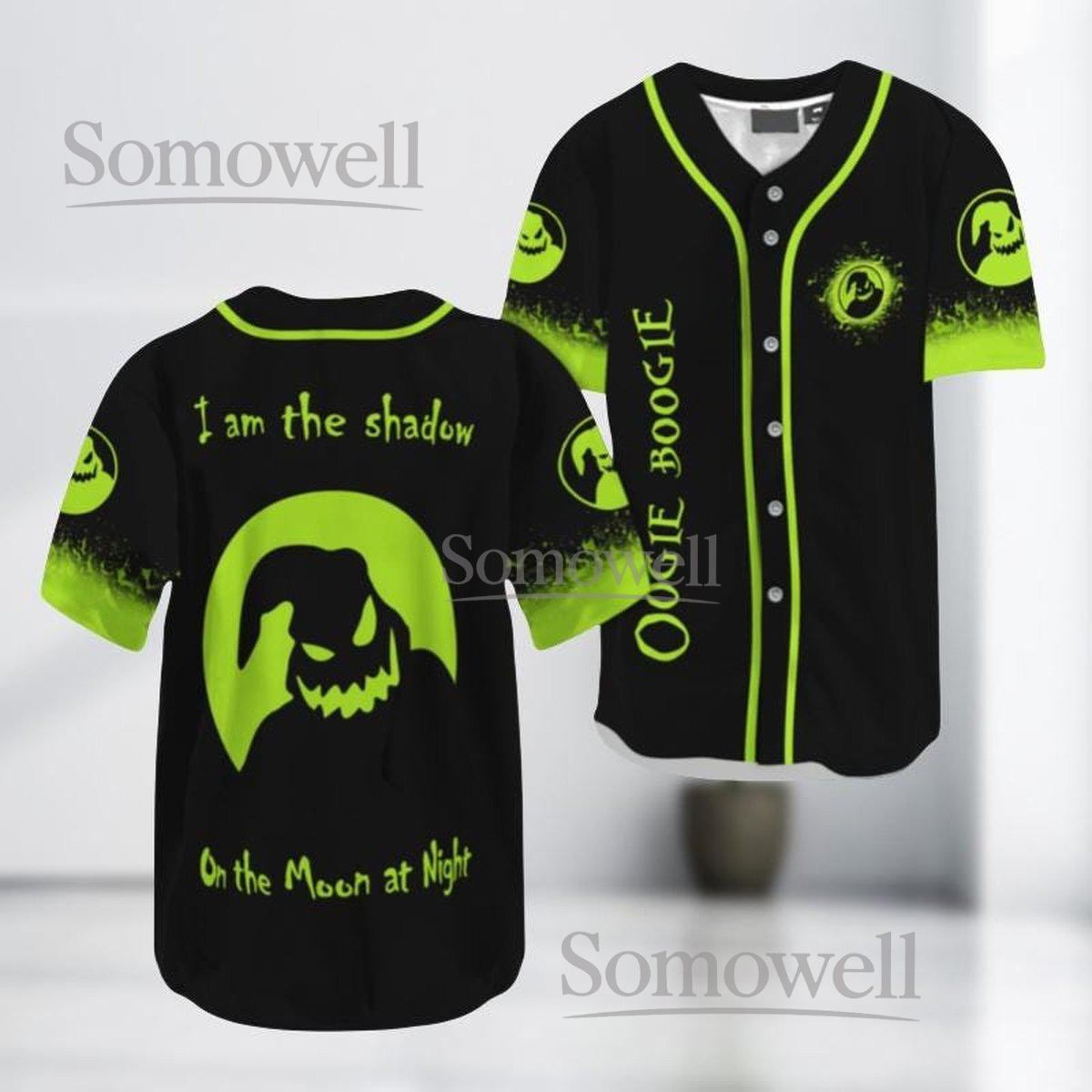 Oogie Boogie Baseball Jersey Shirt Halloween Nightmare Before Christmas Gift