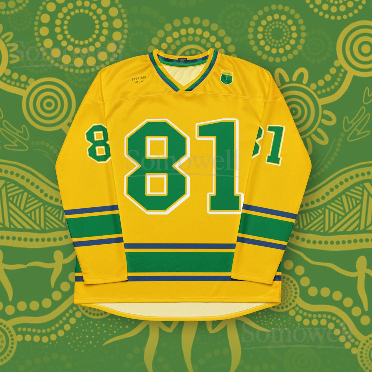 Custom Oscar Piastri McLaren F1 Hockey Jersey Shirt for Australian Fans Green and Gold Racing Outfit with Formula One Spirit