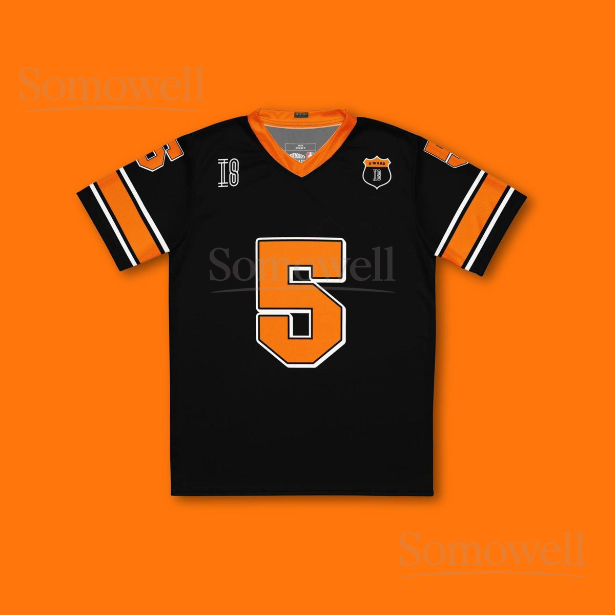 Custom Pato Oward Arrow McLaren IndyCar Football Jersey Shirt for Racing Fans Black and Orange Team Apparel for Motorsport Lovers