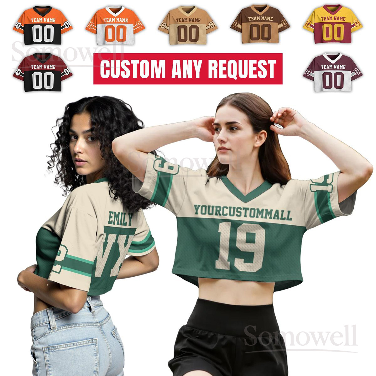 Custom Football Jersey for Men Women and Youth Personalized Team Name and Number Sports Shirt for All Occasions in Multiple Colors