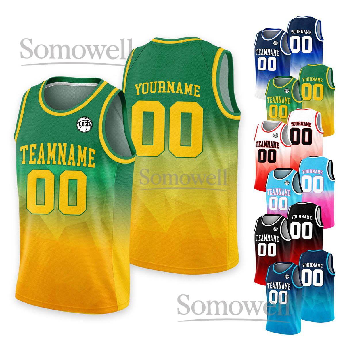 Personalized Basketball Jersey Tank Top Team Name Number For Adult Kid Youth Available in Multiple Colors