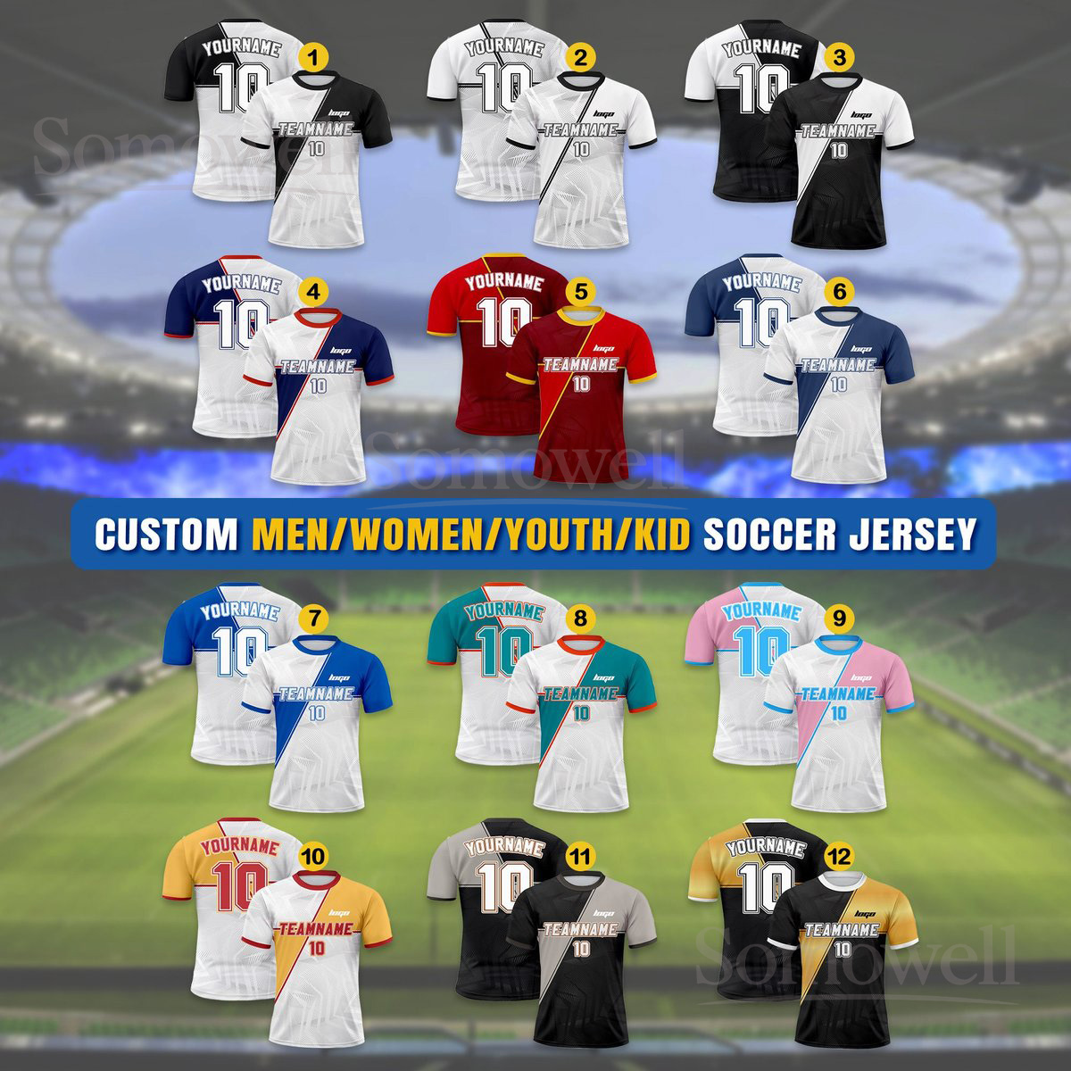 Personalized Baseball Jersey with Team Name and Number Custom Sports Jersey for Men Women Youth Perfect for Team Gifts Custom Any Request