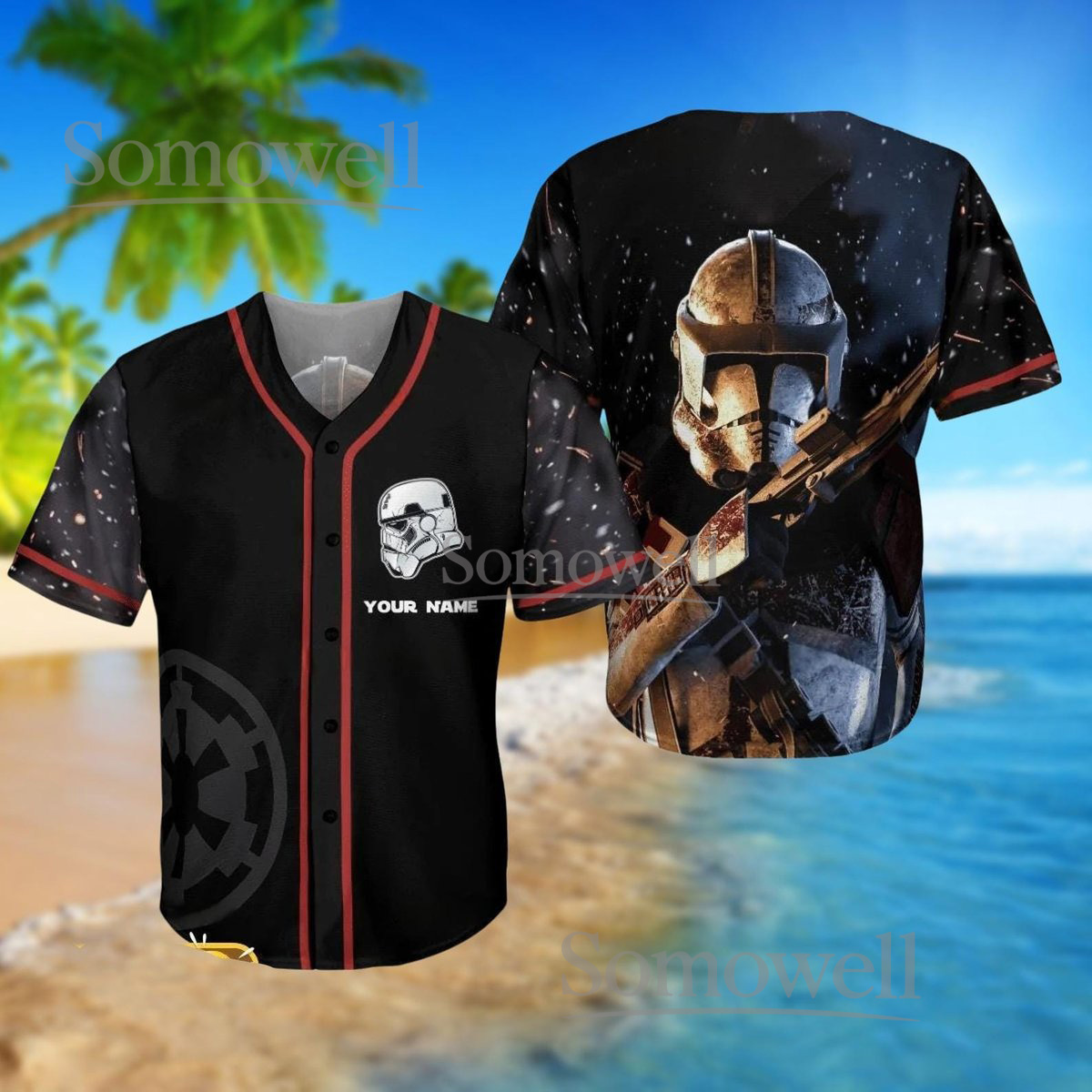 Personalized Star Wars Baseball Jersey Shirt Custom Disney Galactic Gift