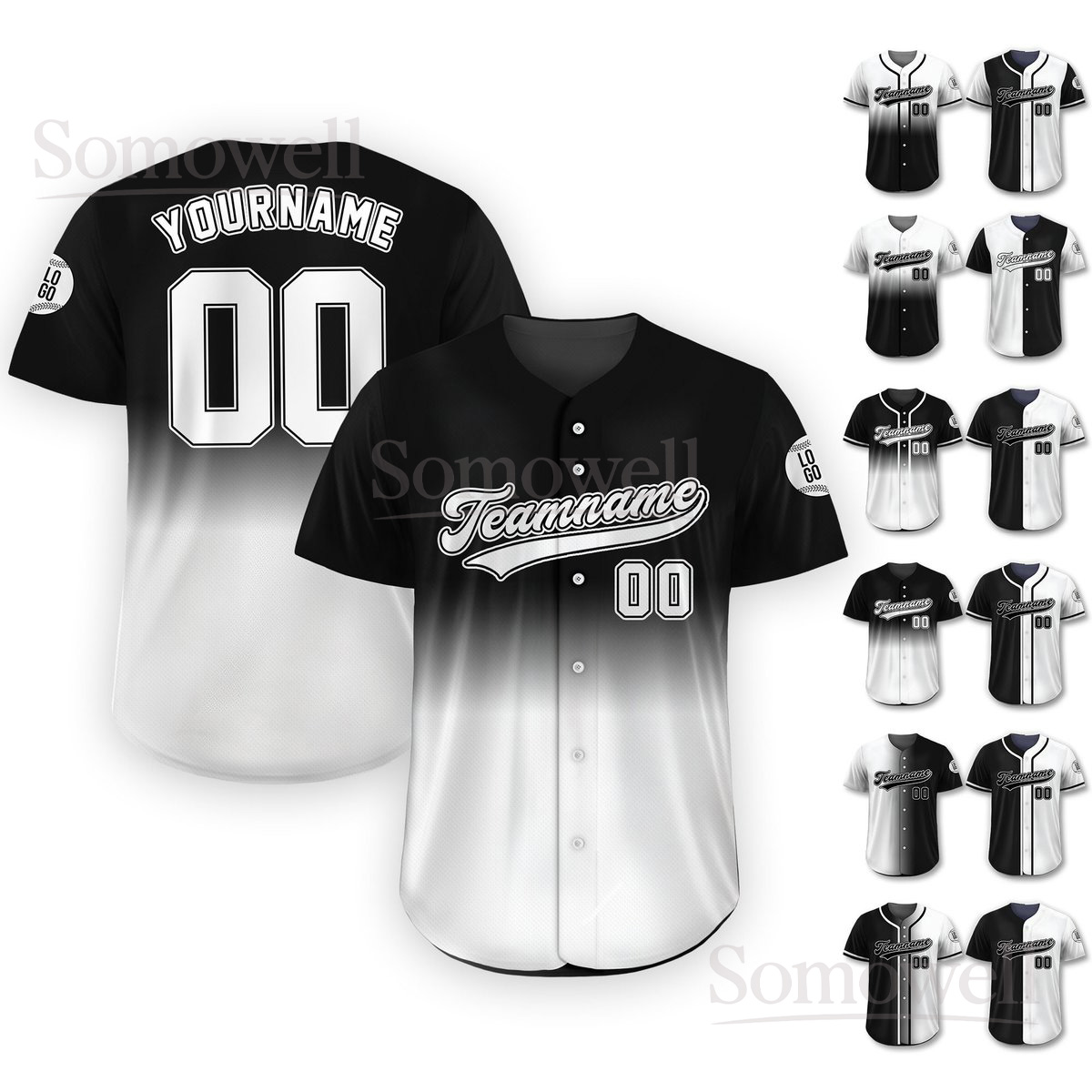 Personalized Baseball Jersey Custom Team Name Number and Logo Edition Stylish Uniform for All Ages