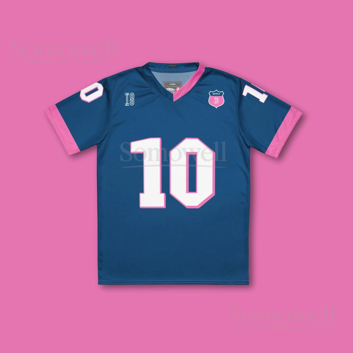 Custom Pierre Gasly Alpine F1 Football Jersey Shirt for Formula 1 Fans Navy Blue and Pink Racing Team Outfit Apparel