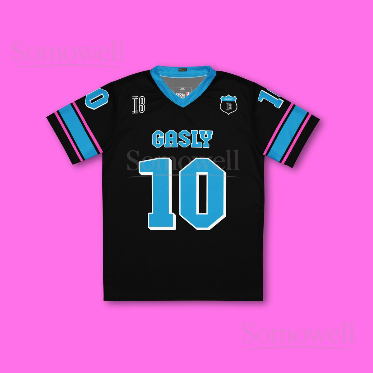 Custom Pierre Gasly Alpine F1 Football Jersey Shirt for Fans Black and Blue Recycled Polyester Unisex Formula 1 Apparel