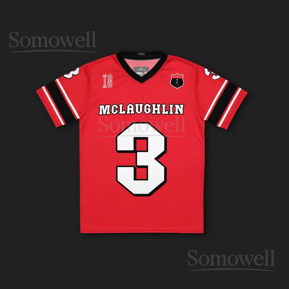 Custom Scott McLaughlin IndyCar Football Jersey Shirt for Racing Fans Red and Black Team Penske Motorsport Apparel