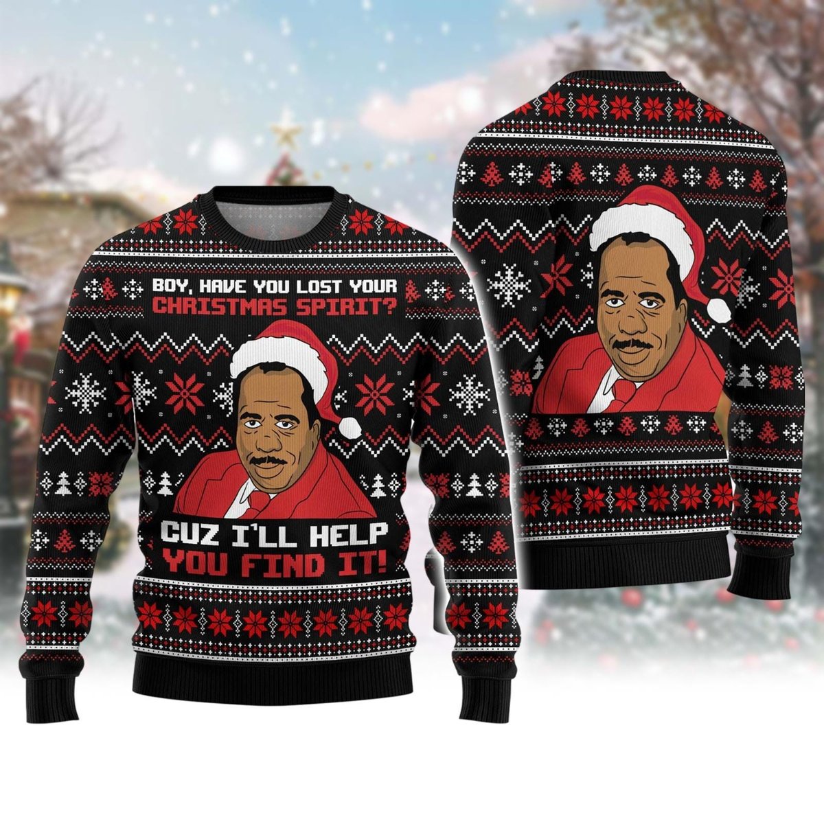 Stanley Hudson Ugly Sweater The Office Fans Funny Quote Christmas Gift