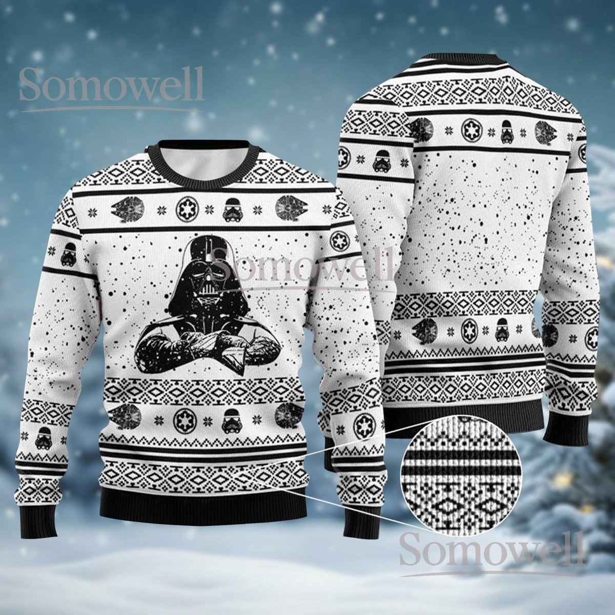 Darth Vader Star Wars Christmas Sweater Ugly Holiday Gift for Fans