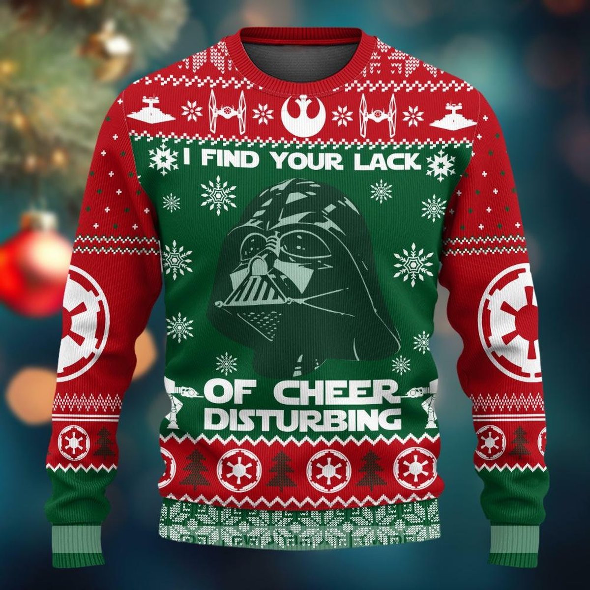 Darth Vader Lack Of Cheer Ugly Christmas Sweater Star Wars Gift