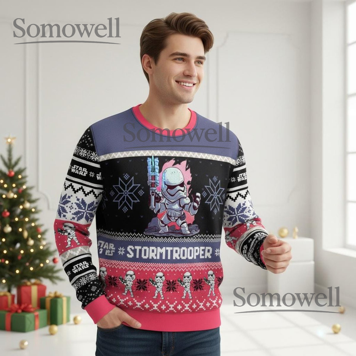 Star Wars Stormtrooper Christmas Sweater Funny Ugly Holiday Gift