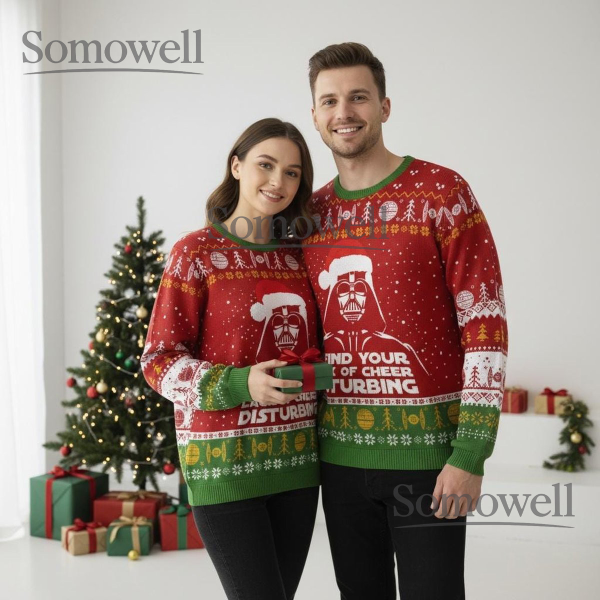 Darth Vader Find Your Lack of Cheer Disturbing Christmas Sweater Funny Gift