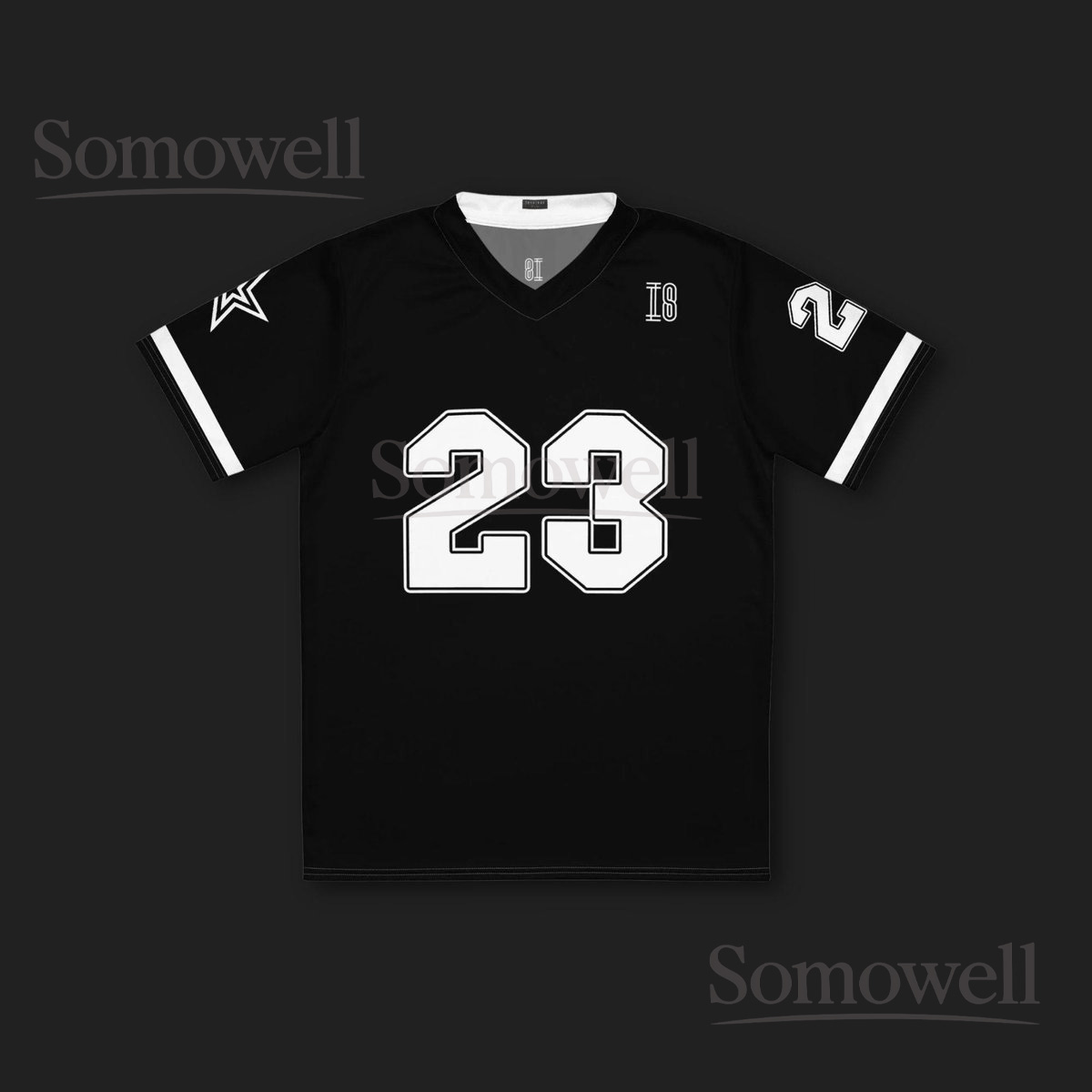 Custom Tate McRae T8 Football Jersey Shirt for Music Fans Red and Black Concert Merchandise Fan Apparel