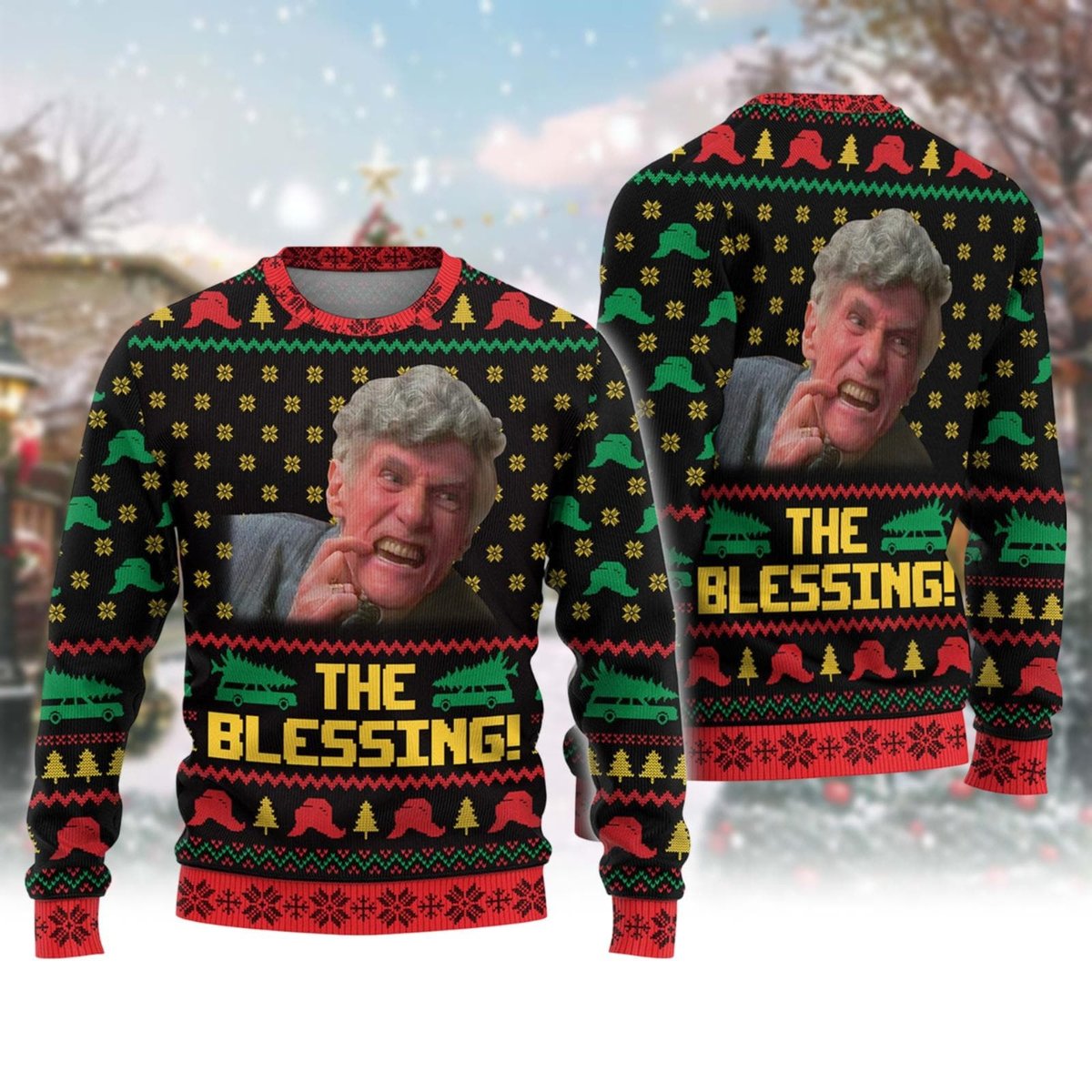 The Blessing Uncle Lewis Ugly Sweater Funny National Lampoon Christmas Gift