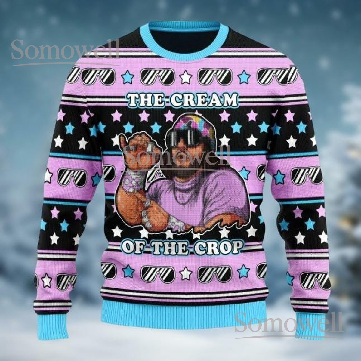 Macho Man Randy Savage Cream of the Crop Christmas Sweater